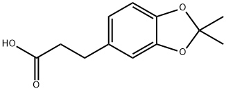 3-(2,2-dimethylbenzo[d][1,3]dioxol-6-yl)propanoic acid 구조식 이미지