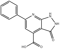 3-oxo-6-phenyl-1H,2H,3H-pyrazolo[3,4-b]pyridine-4-carboxylic acid Structure