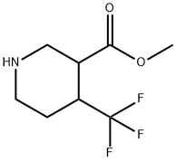 (3R,4S)-Methyl 4-(trifluoromethyl)piperidine-3-carboxylate Structure