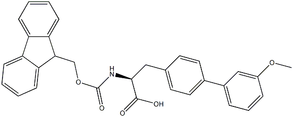 Fmoc-4-(3-methoxyphenyl)-L-phenylalanine Structure