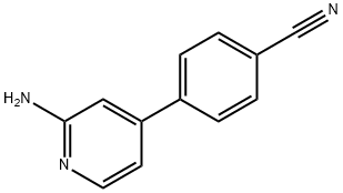 2-Amino-4-(4-cyanophenyl)pyridine 구조식 이미지