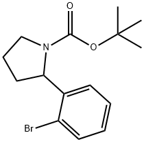 tert-butyl 2-(2-bromophenyl)pyrrolidine-1-carboxylate Structure