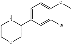 2-BROMO-1-METHOXY-4-MORPHOLIN-3-YLBENZENE Structure