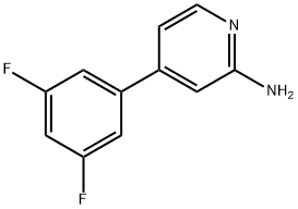 2-Amino-4-(3,5-difluorophenyl)pyridine 구조식 이미지