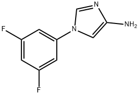 4-Amino-1-(3,5-difluorophenyl)imidazole Structure