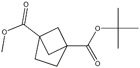 1-tert-butyl 4-methyl bicyclo[2.1.1]hexane-1,4-dicarboxylate Structure