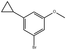 1-Bromo-3-cyclopropyl-5-methoxybenzene 구조식 이미지