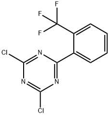 2,4-Dichloro-6-(2-trifluoromethylphenyl)-1,3,5-triazine Structure