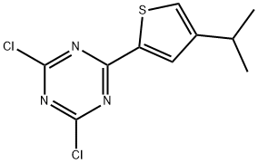 2,4-Dichloro-6-(4-iso-propyl-2-thienyl)-1,3,5-triazine Structure