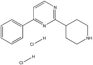 4-phenyl-2-(piperidin-4-yl)pyrimidine dihydrochloride Structure