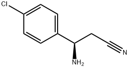 (3R)-3-AMINO-3-(4-CHLOROPHENYL)PROPANENITRILE Structure