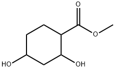 Cyclohexanecarboxylic acid, 2,4-dihydroxy-, methyl ester Structure