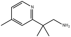 2-Methyl-2-(4-methylpyridin-2-yl)propan-1-amine 구조식 이미지