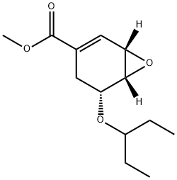 (1S,5R,6S)-methyl 5-(pentan-3-yloxy)-7-oxabicyclo[4.1.0]hept-3-ene-3-carboxylate 구조식 이미지