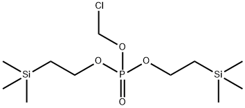 Phosphoric acid chloromethyl ester bis-(2-trimethylsilanyl-ethyl) ester Structure