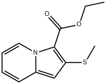 ethyl 2-(methylthio)indolizine-3-carboxylate Structure