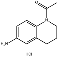 1-(6-amino-1,2,3,4-tetrahydroquinolin-1-yl)ethan-1-one hydrochloride 구조식 이미지