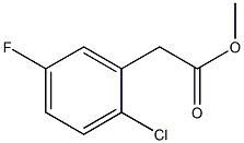 Benzeneacetic acid, 2-chloro-5-fluoro-, methyl ester Structure