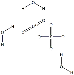 Uranyl sulfate trihydrate Structure