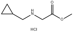 methyl 2-[(cyclopropylmethyl)amino]acetate hydrochloride Structure