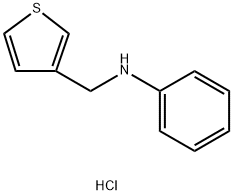 N-(thiophen-3-ylmethyl)aniline hydrochloride Structure