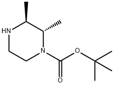 1-Piperazinecarboxylic acid, 2,3-dimethyl-, 1,1-dimethylethyl ester, (2S,3S)- Structure