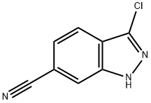 3-Chloro-1H-indazole-6-carbonitrile 구조식 이미지