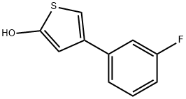 2-Hydroxy-4-(3-fluorophenyl)thiophene Structure