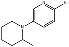 2-Bromo-5-(2-methylpiperidin-1-yl)pyridine 구조식 이미지