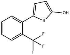 2-Hydroxy-5-(2-trifluoromethylphenyl)thiophene Structure