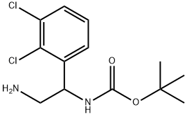 tert-butyl N-[2-amino-1-(2,3-dichlorophenyl)ethyl]carbamate Structure