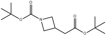 tert-Butyl 3-(2-(tert-butoxy)-2-oxoethyl)azetidine-1-carboxylate Structure