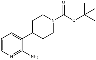 TERT-BUTYL4-(2-AMINOPYRIDIN-3-YL)PIPERIDINE-1-CARBOXYLATE Structure