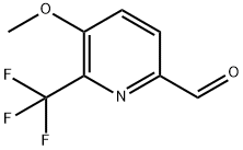 5-METHOXY-6-(TRIFLUOROMETHYL)PICOLINALDEHYDE Structure