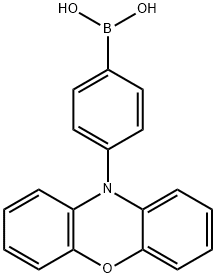 (4-(10H-phenoxazin-10-yl)phenyl)boronic acid 구조식 이미지