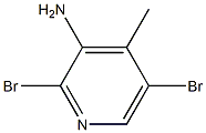 2,5-Dibromo-4-methyl-pyridin-3-ylamine Structure