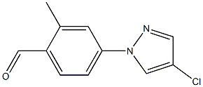 4-(4-chloro-1H-pyrazol-1-yl)-2-methylbenzaldehyde 구조식 이미지