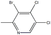  	3-Bromo-4,5-dichloro-2-methylpyridine 구조식 이미지