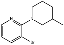 3-Bromo-2-(3-methylpiperidin-1-yl)pyridine Structure