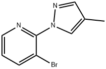 3-Bromo-2-(4-methyl-1H-pyrazol-1-yl)pyridine 구조식 이미지