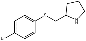 2-(4-Bromo-phenylsulfanylmethyl)-pyrrolidine 구조식 이미지