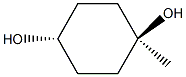 1-methylcyclohexane-trans-1,4-diol Structure