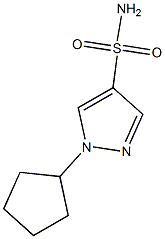 1-cyclopentyl-1H-pyrazole-4-sulfonamide Structure