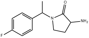 3-amino-1-[1-(4-fluorophenyl)ethyl]pyrrolidin-2-one 구조식 이미지