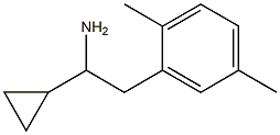 1-CYCLOPROPYL-2-(2,5-DIMETHYLPHENYL)ETHAN-1-AMINE Structure