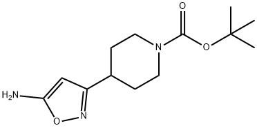 tert-butyl 4-(5-aminoisoxazol-3-yl)piperidine-1-carboxylate 구조식 이미지