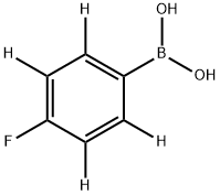 4-Fluoro(phenyl-d4)-boronic acid 구조식 이미지