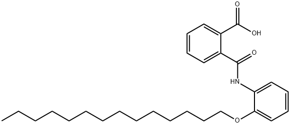 2-[[[2-(Tetradecyl)phenyl]amino]carbonyl]benzoic acid Structure