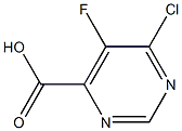 6-chloro-5-fluoropyrimidine-4-carboxylic acid Structure