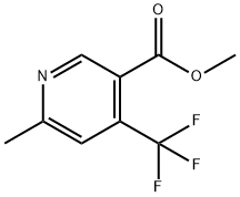 methyl 6-methyl-4-(trifluoromethyl)nicotinate Structure